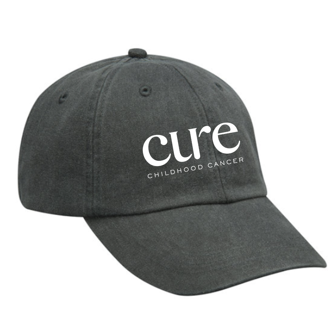 Charcoal Embroidered Hat – CURE Childhood Cancer