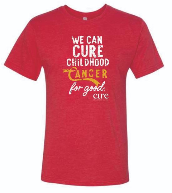 We Can CURE Childhood Cancer for Good Shirt-Red