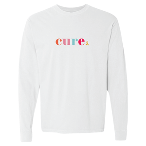 Colorful CURE long sleeve-white
