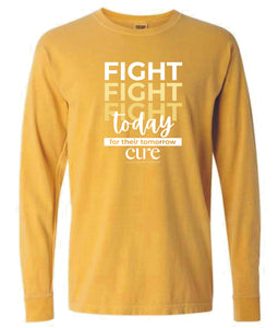 FIGHT- Long Sleeve Gold