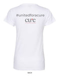 United For a CURE Ladies V-Neck T-Shirt