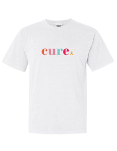 Colorful CURE short sleeve-white